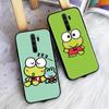 Black Case for iPhone 16 15 Plus 14 13 12 11 Pro 8 6 SE XR XS Max P30 Nova 5T Y5P Y6 Y7 Y8P Y9 Realme C30 C33 C31 L-17 Lovely Keroppi