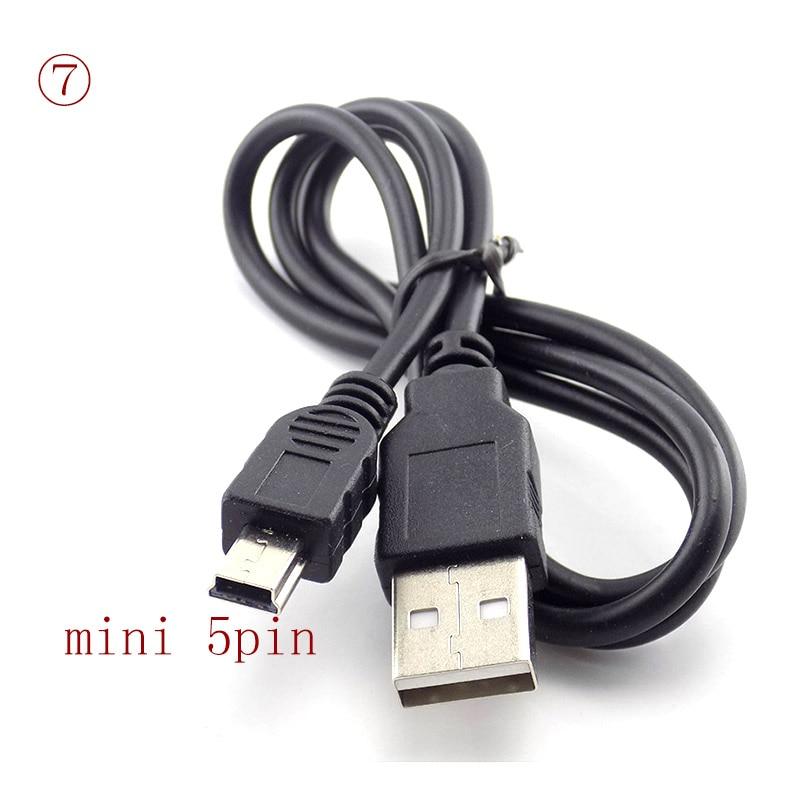 USB тип A штекер постоянного тока 5,5 2,1 2,5 2,0 3,5x1,35 4,0x1,7 мм штекер мини-5-контактный источник питания штекер разъем удлиненного зарядного кабеля