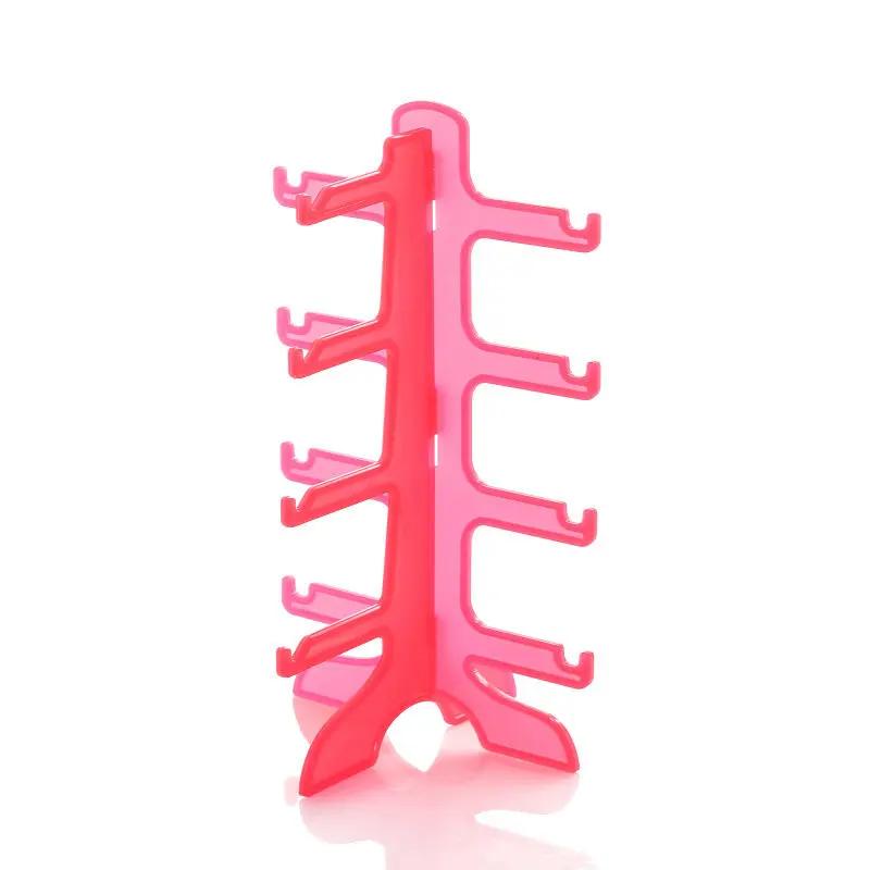 4 слоя пластиковых держателей для солнцезащитных очков, подставка для дисплея, держатель для хранения, полка для очков, домашний органайзер, компактная полка