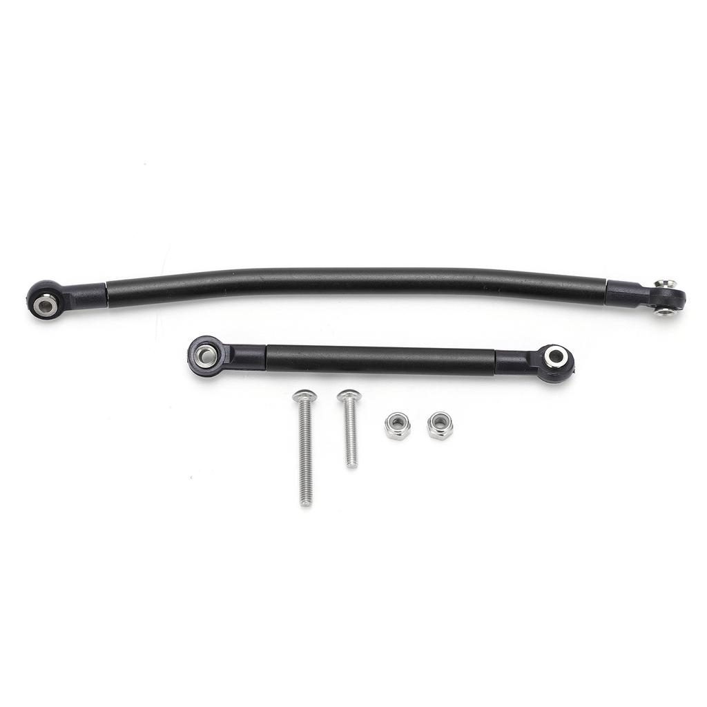 Aluminum Alloy Steering Link Linkage Tie Rod Kit for Axial Scx10 90046 90047 RC CarBlack