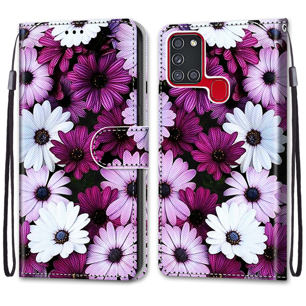 Кожаный чехол-кошелек с магнитом A21 S для Samsung Galaxy A21s A 21s, флип-чехол Etui, чехол для телефона с милым котом и собакой, женский чехол Carcasa