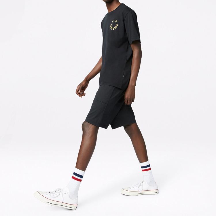 Converse Jersey Short Asia Sizing 'Black' Men's 10018821-A04