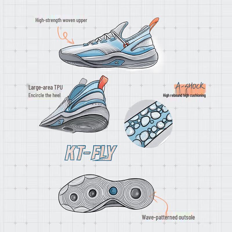 Anta KT-FLY Thompson Мужские баскетбольные кроссовки