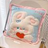 40x40cm New Cute Pillow Rabbit Biscuit Tulip Air Conditioning Pillow Car Interior Cushion Floor Pillow Office Chair Cushion