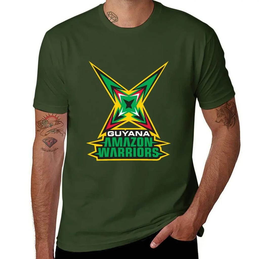 Футболка Guyana Amazon Warriors черные однотонные футболки аниме милые топы рубашки футболка с принтом мужские