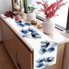 Table Runner Exquisite Pattern Wear Resistant Super Long Flower Print Dinning Table