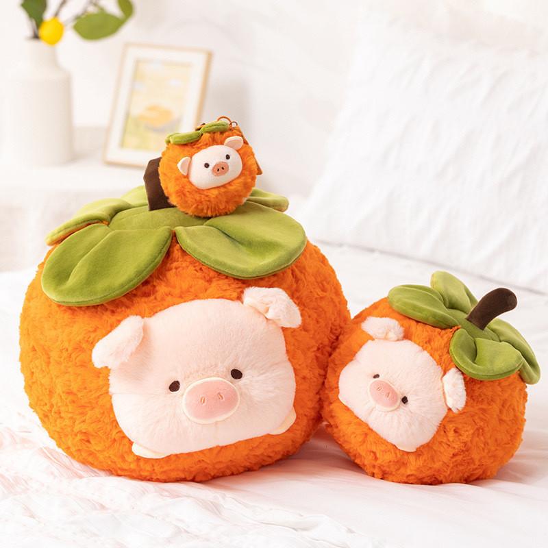 Pig Cartoon Cute Persimmon Plush Toy Children Charming Birthday Dolls Gifts