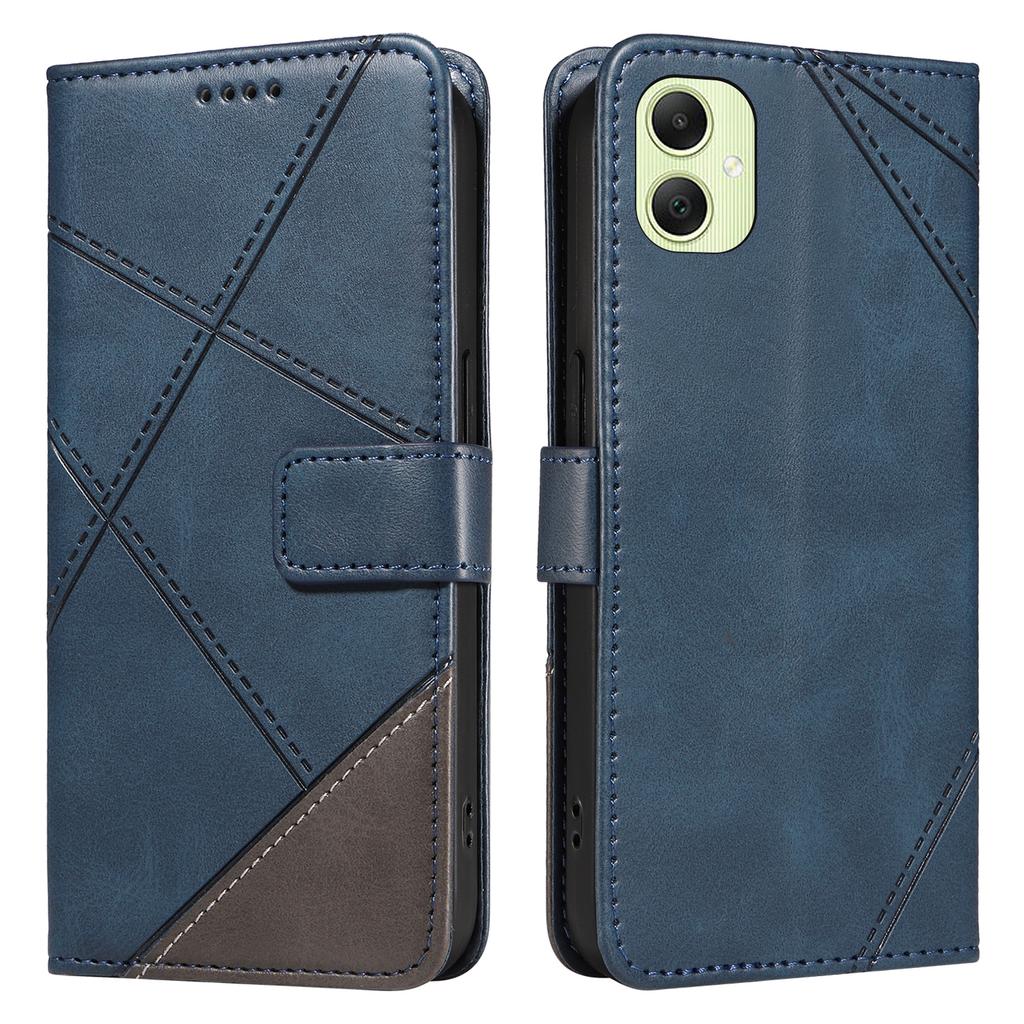 For Samsung Galaxy A05 4G Case Folding Stand Leather Phone Cover Geometric Line