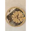 Wooden And Mirrored Allah-muhammad Motif Regular Number Wall Clock