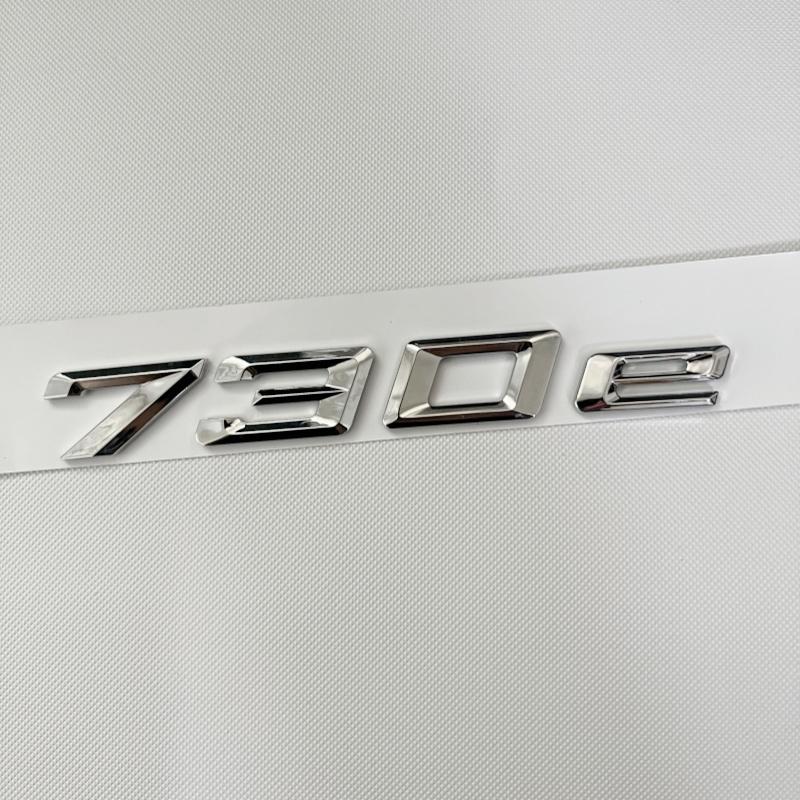 Car Trunk Words Letters Logo Badge Emblem Decals Sticker For BMW 7 Series 730e 740e 745e 750e 760e F01 F02 G11 G12