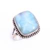 Natural Republic Larimar Gemstone 925 Solid Sterling Silver Gift Ring S.7 t9v24