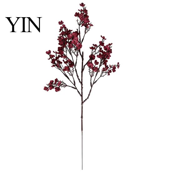 Realistic Silk Flowers for Stands Artificial Fall Indoor Outdoor Decor, Weatherproof Autumn Floral Flexible Stems Flower Vases Arrangements with Home