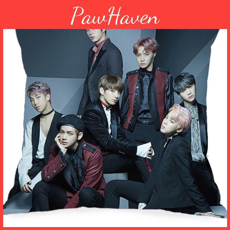 18 Bts Kpop Bangtan Boys Face Yourself Peach Skin Cushion Cover Pillow Throw