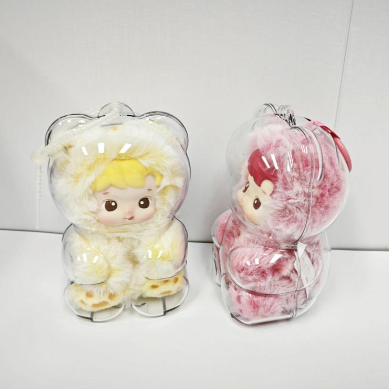 Коллекция эмалевых плюшевых брелоков Hacipupu в виде мармеладных мишек с защитным пылезащитным чехлом, милый аксессуар с персонажем, подарок