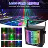 Party Lights DJ Disco Stage Laser Light LED Sound Activated Strobe Light Projector with Remote Control for Indoor Party Club Bar
