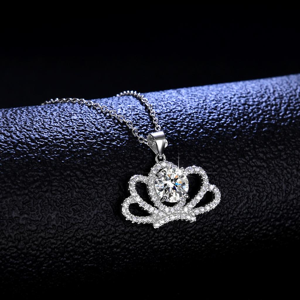 Tancision S925 стерлингового серебра Муассанит Роскошное индивидуальное ожерелье с подвеской женское классическое ожерелье прилив вечерние подарок