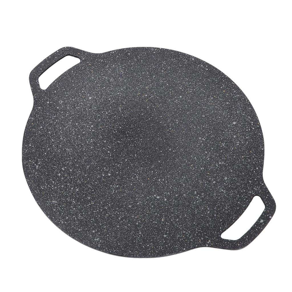 Cast Aluminum Baking Pan Round Cast Aluminum Frying Pan with Handles for Hiking Climbing Camping