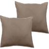 Set of 2 Palace Pure Cotton Dyed Washed Pillowcases 63 Threads/cm² South Wind - Palace Tobacco - Set of 2 Pillowcases 65 X 65 Cm