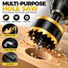 15-80mm Bi-Metal Hole Saw with Pilot Drill Hole Cutting Tool  Handheld Electric Drills