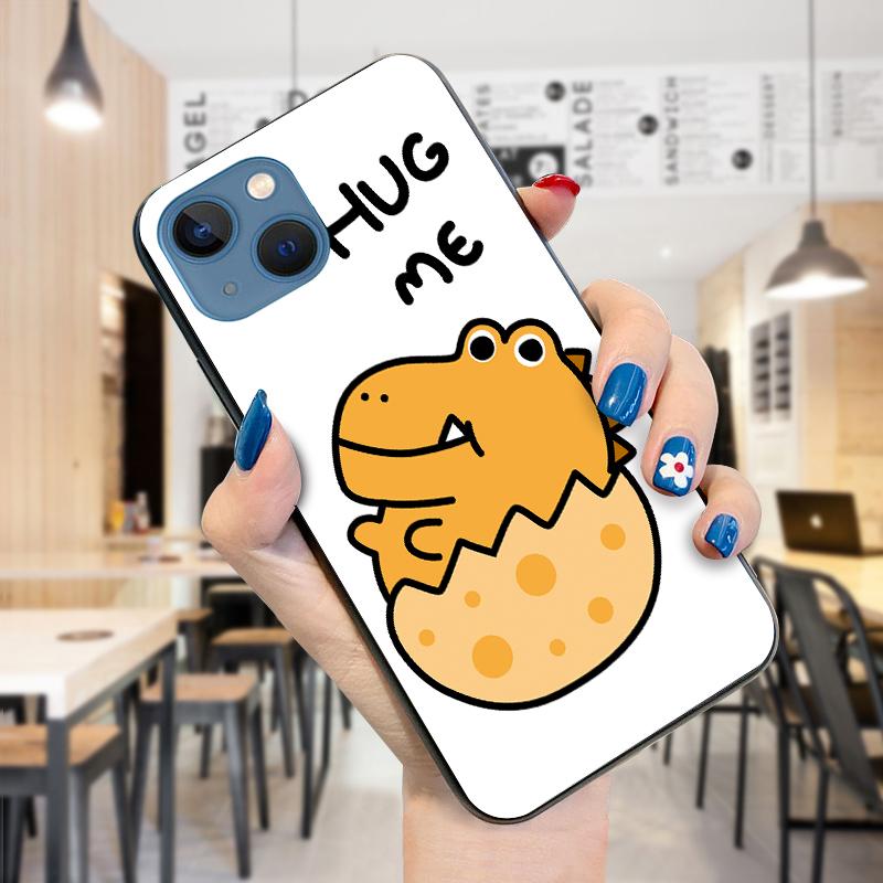 Мягкий силиконовый чехол из ТПУ с милыми мультяшными животными для iPhone 14 13 12 11 Pro Max 7 8 6 6s SE Samsung Galaxy S23 S22 Ultra S21 A53 M33 M30 S9 A21s