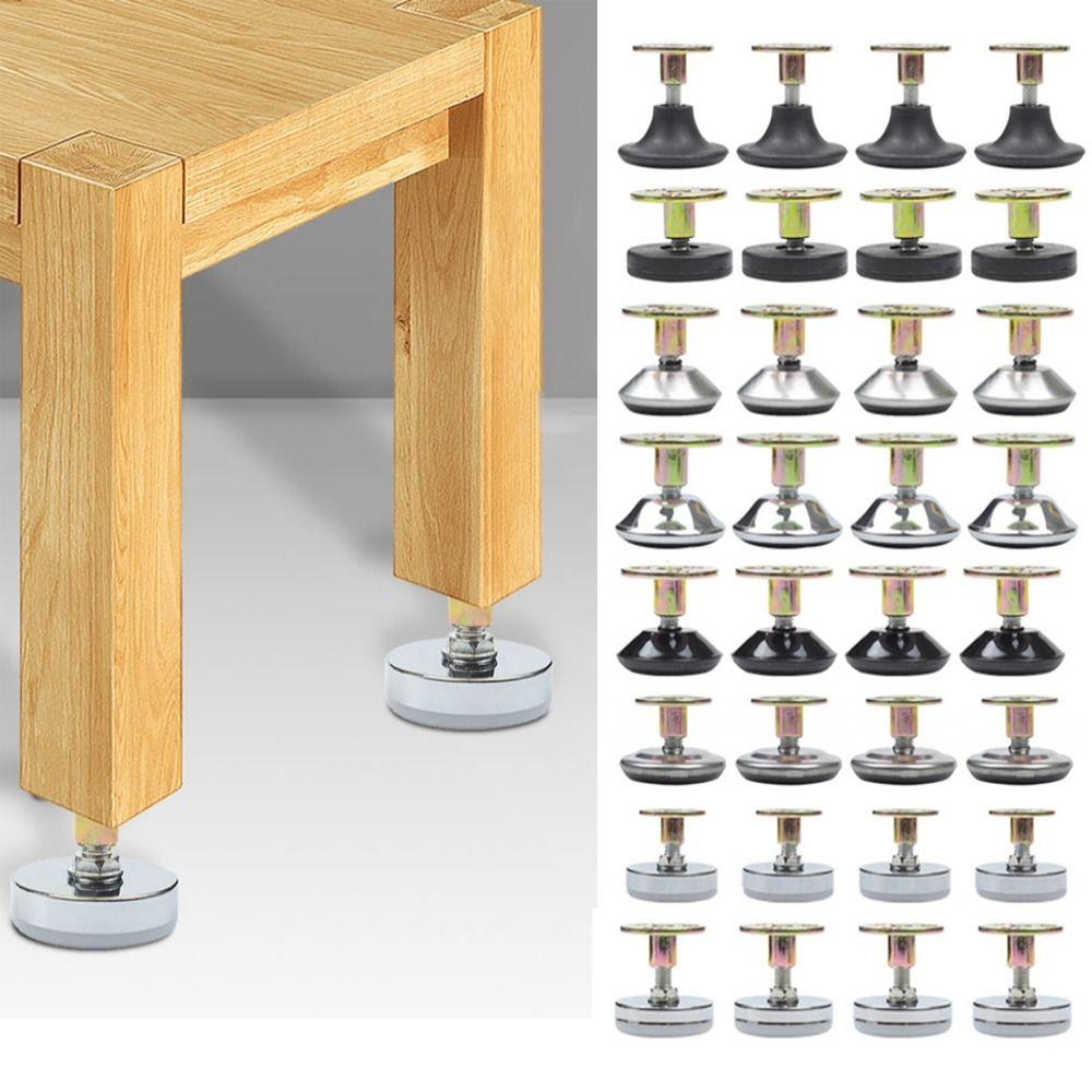 4pcs Screw-in Base Furniture Support Leg Floor Protector Adjustable Feet Leveling Feet Table Chair