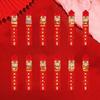 12Pcs/Box Blessing Draw Lots Red Envelope Waterproof Snak Year Red Envelope  Twelve Lots