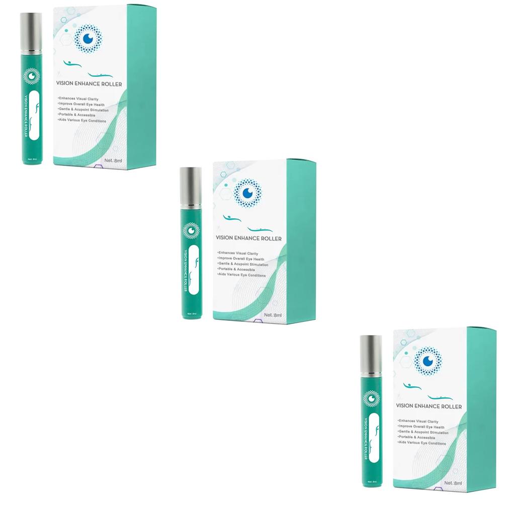Ролик Enhance для женщин и мужчин, ролик для массажа глаз снимает усталость и сухость глаз, ролик для глаз от опухших глаз улучшает и обеспечивает комфорт для глаз 8 мл