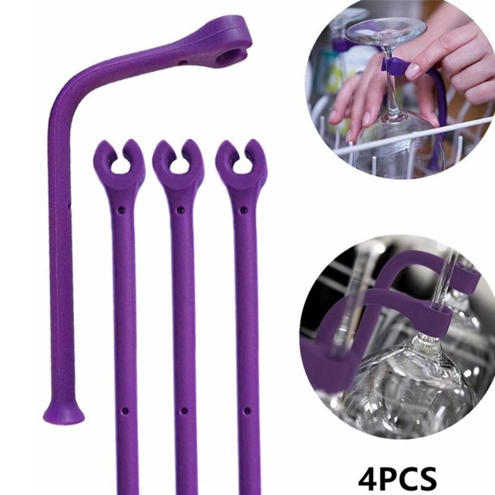 Гибкий бар Кухонные принадлежности Фиксированная подставка для бокалов Держатель для винных бокалов Держатель для посудомоечной машины Фиксированная подставка для вина