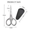 Нержавеющая сталь, маленькие ножницы для макияжа, бровей, маникюра, ногтей, кутикулы, триммер для бороды и усов, инструмент для волос в носу