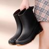New Waterproof Shoes Women's Rain Shoes Non-slip Short Tube Outer Wear Rain Boots Adult Korean Version Versatile Water Boots Wear-resistant