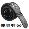 Guitar Strap Width Thickness Air Cushion Included Lightweight Leather End Burden Relief Includes 6 Picks and 2 Strap Locks Black [LEKATO] 7.6cm 1.5cm