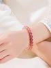 Natural Gradient Strawberry Crystal Bracelet Fresh and Sweet Light Luxury Bracelet Exquisite Gift
