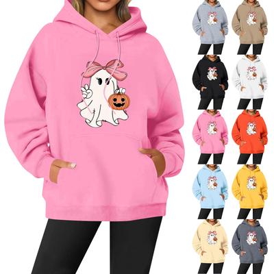 Женская повседневная модная однотонная толстовка с капюшоном и принтом регби с длинными рукавами