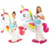 Inflatable Unicorn Costume Adult Kids Funny Blow Up Suit for Halloween Anime Cosplay Costumes Carnival Fancy Dress Suits
