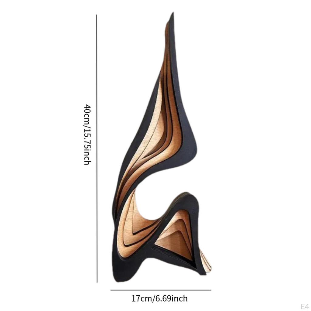 Художественная изогнутая деревянная статуя, Абстрактная скульптура, Коллекционная, Фигурка для
