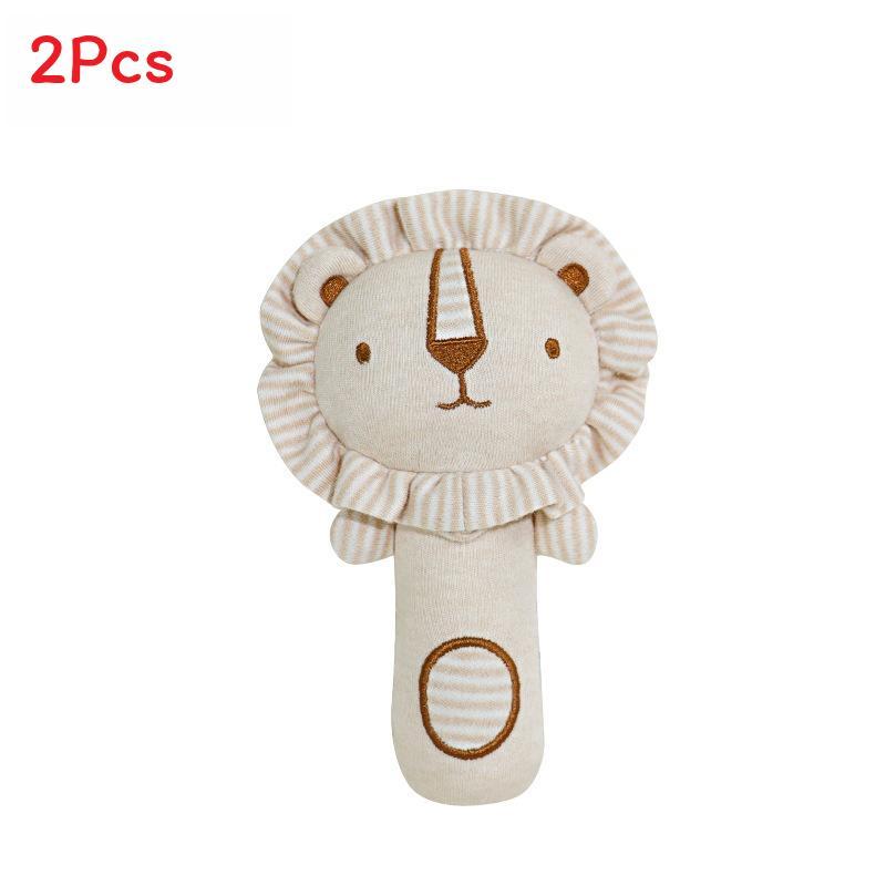 Organic Cotton Baby Hand Shake Toy With Chewable Rattles For Infants 01 Year