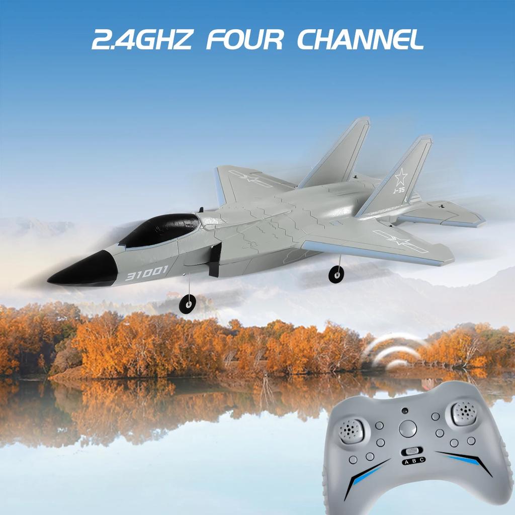FX9631 RC Plane 2.4G 4 Channels Airplane J-35 3D 6G Brushless EPP Remote Control Stunt Aircraft Toys for Adult Children