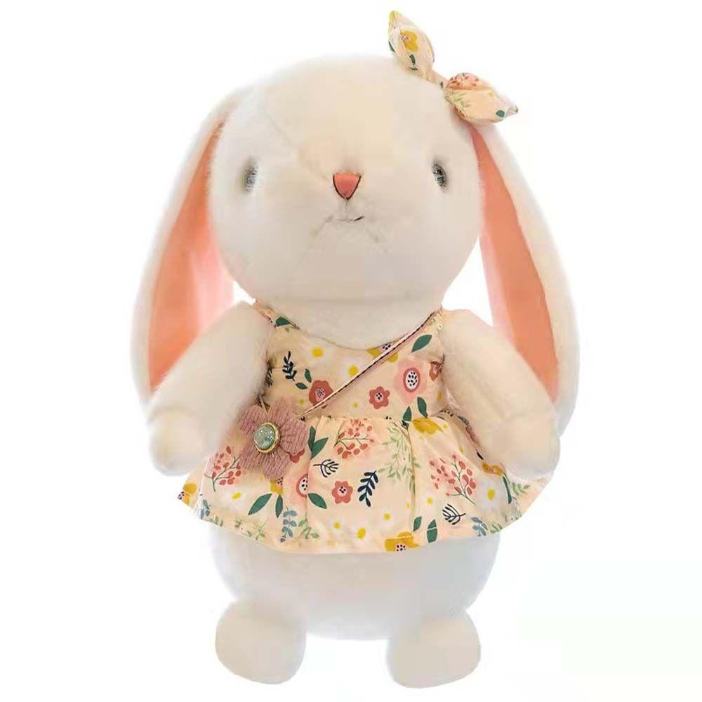 Soft Plush Floral Skirt Long Ears Rabbit Doll Rabbit Plush Toy Bunny Plush Doll Rabbit Stuffed Doll