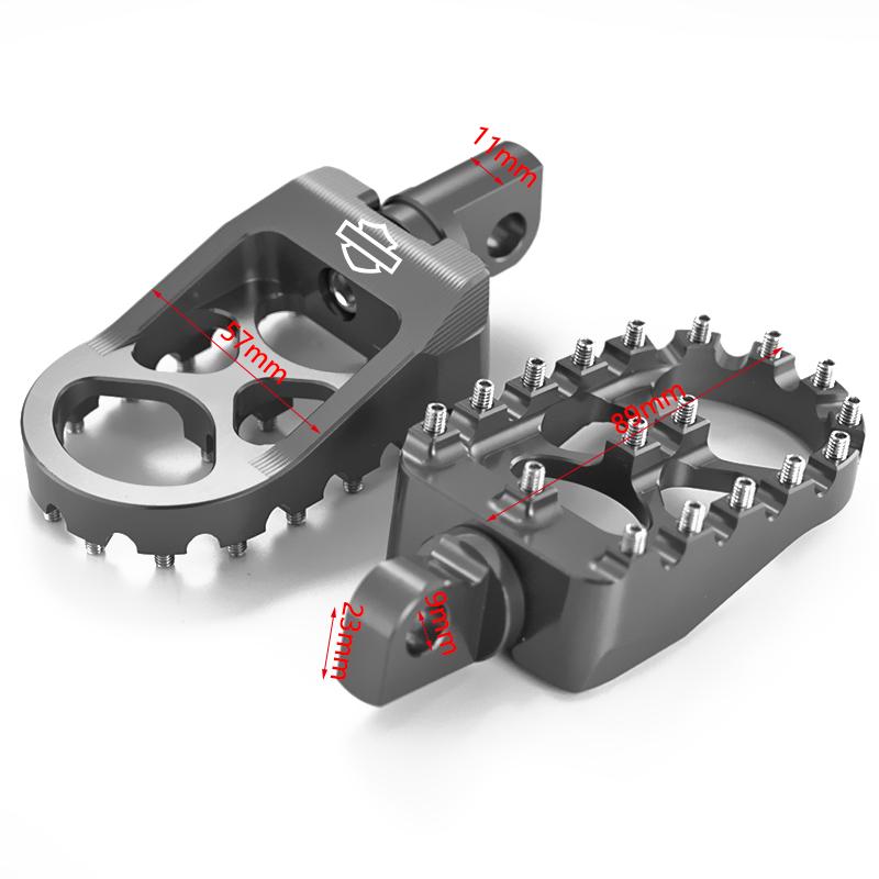 Подножки для мотоцикла MX, широкие подставки для ног, педали с подножками для Harley Sportster XL 883 1200 Dyna Street Bob Bobber