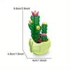 Non-Toxic Plant Bonsai Potted Set Preserved Flower Bouquet Succulent Model Building Blocks Kids Puzzle Diy Toys Bricks Christmas Gifts