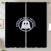 Wu T-tang Clan Elegant Room Curtains for Living Room Modern Home Decoration Blind Blackout Curtain Tiebacks Black Out Curtains