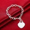 Новая высококачественная цепочка из стерлингового серебра 925 пробы, 4 мм, для женщин и мужчин, мужские плетеные веревочные браслеты, модные серебряные украшения