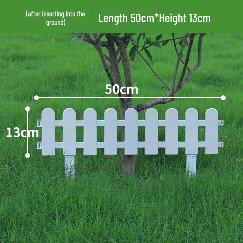 Пластиковый штакетник двойного назначения для сада, цветника, двора или школы