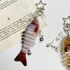 Реалистичная движущаяся приманка-рыбка Брелок Держатель для ключей Украшение для любителей рыбалки Многонаправленный аксессуар-держатель для ключей