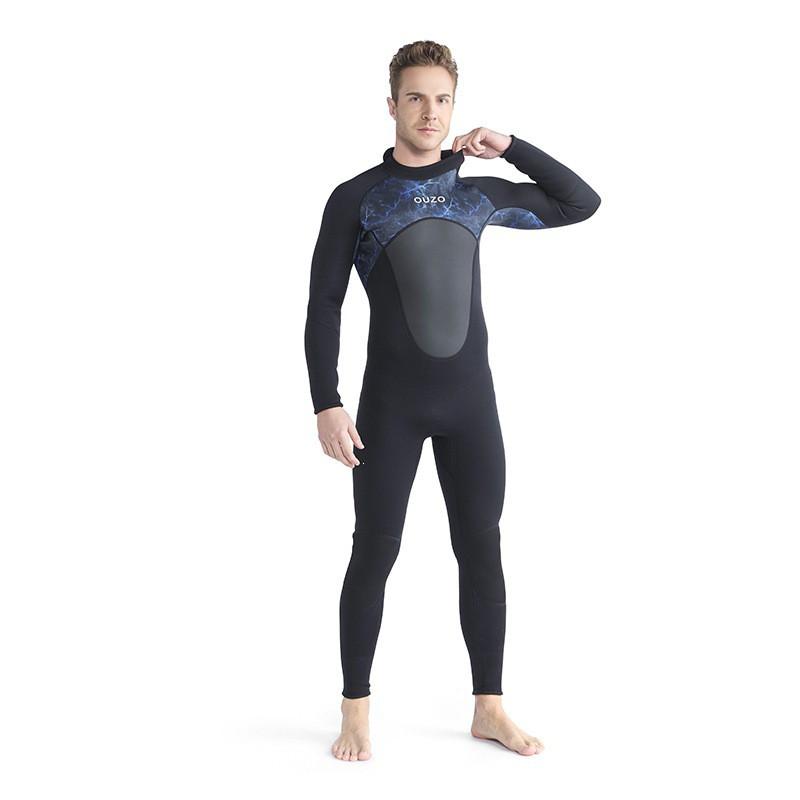 Mens 3mm Neoprene Full Suit Wetsuit Diving Snorkeling Surfing Winter Swimming Warmth Protection