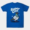 Мужская черная футболка с принтом Super Coo Pigeon Печать на трансферной бумаге без вырезания Хлопковая футболка
