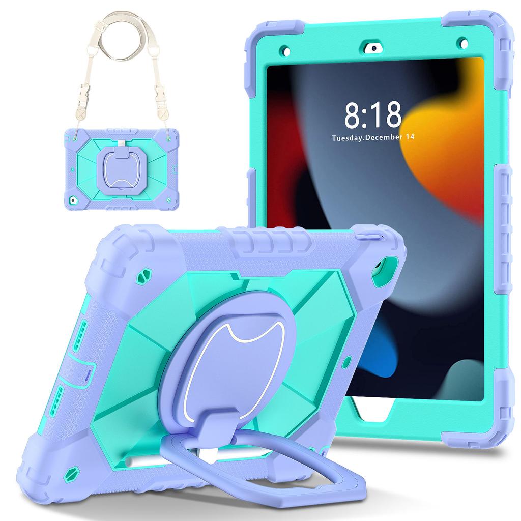 Для iPad 5-го/6-го/7-го/8-го/9-го/10-го 2022 Air 4/5 Pro 11 Pro 9.7 Чехол с держателем для карандаша с 360-градусным вращающимся складным стендом