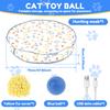 Интерактивная игрушка для кошек Мяч в мешочке Быстро катящийся Прячущийся Автоматически двигающийся Прыгающий Питомец Умная игрушка Интерактивный котенок Комнатный мяч