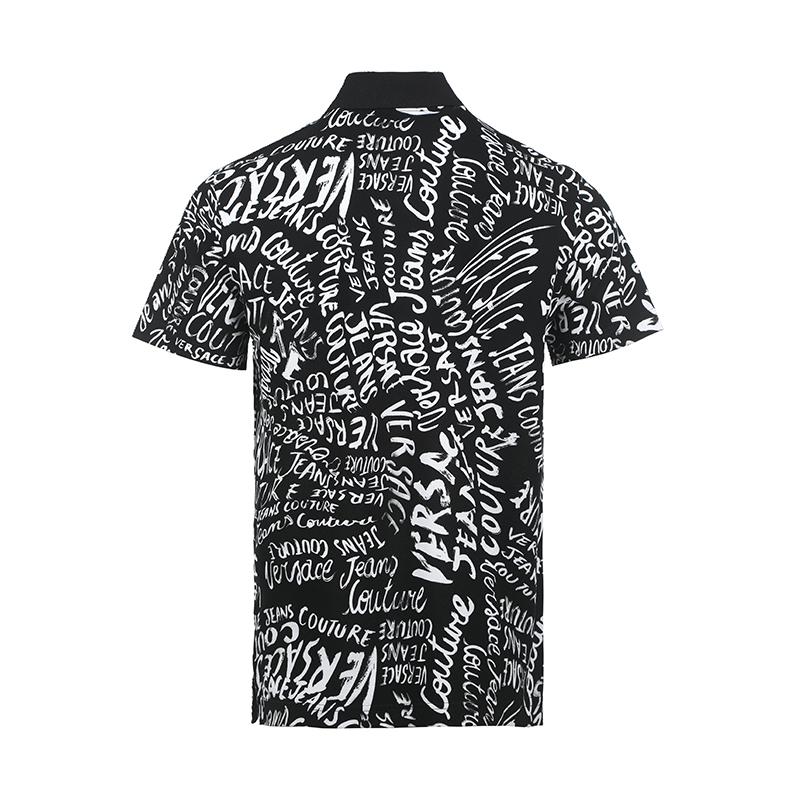 Versace Jeans Couture logo-print polo shirt 78GAG6R-0JS45-9L01