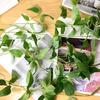 Искусственное растение Без ухода Долговечная свежесть Зеленая искусственная лиана Реалистичная текстура Гибкие лозы Искусственный клематис